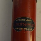 Gold Smith 1930's  Ball Hand Pump Schrader Valve? Red/Black — photo 6
