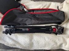 Manfrotto 755XB Treppiede, Testa 701HDV, Guida Fotomate, Supporto Panavise, Borsa MBAG80N