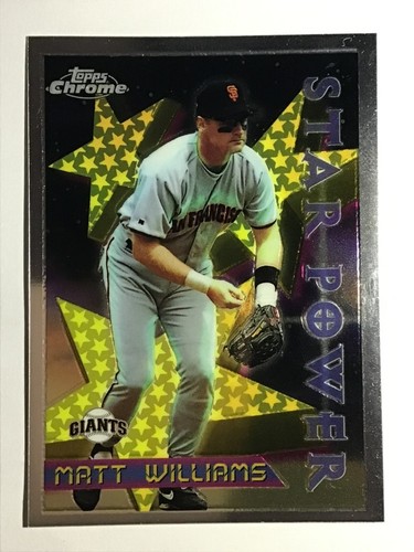 Matt Williams [Refractor] #12 1996 Topps Chrome card