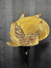 Church Hat golden with Unique Design