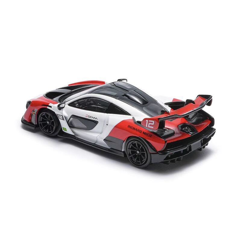 MASDI 1:64 SENNA  #12 Red White Diecast Model Car