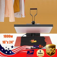 16"x24" Large Size Heat Press Machine Digital T-shirt Sublimation Transfer 1800W