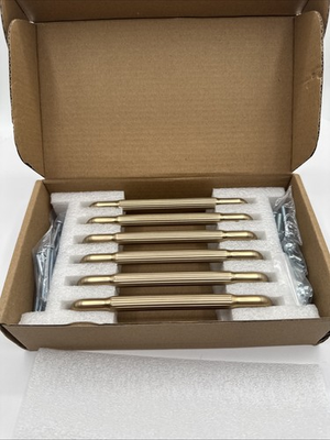 #ad Goo Ki 6 Pack 5” Champagne Bronze Cabinet Pulls Textured Drawer Handles $17.99