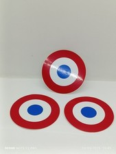 Lot De 3 Autocollant Stickers Adhésif French Air Force Cocarde Vintage