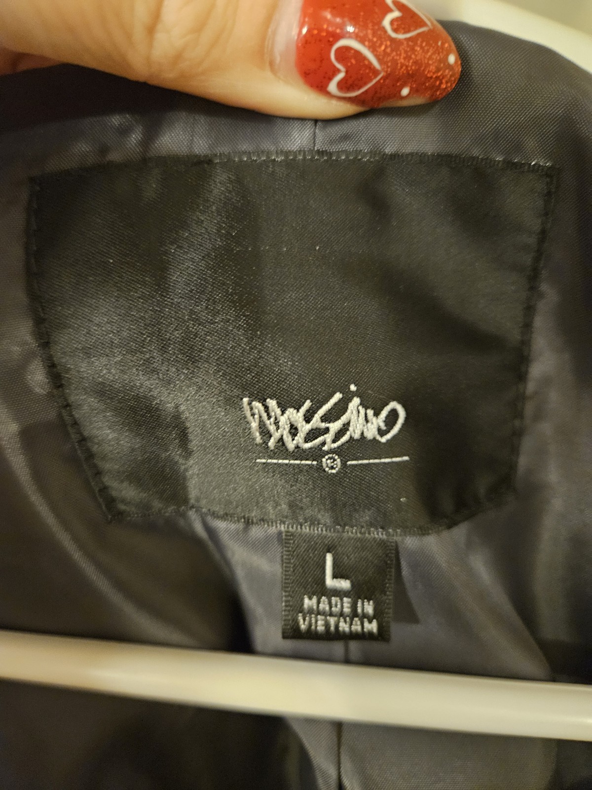 Mossimo Gray Short Jacket Drawstring Hood Collare… - image 2