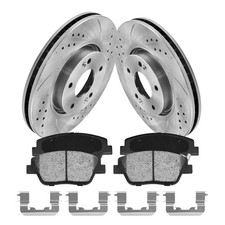 Anpulsero Front Automotive Replacement Brake Kit, Drilled Slotted Brake Rotor...