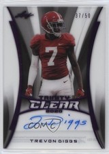 2020 Leaf Trinity Clear Auto Pink Foil 37/50 Trevon Diggs #CA-TD1 Auto 1cc7