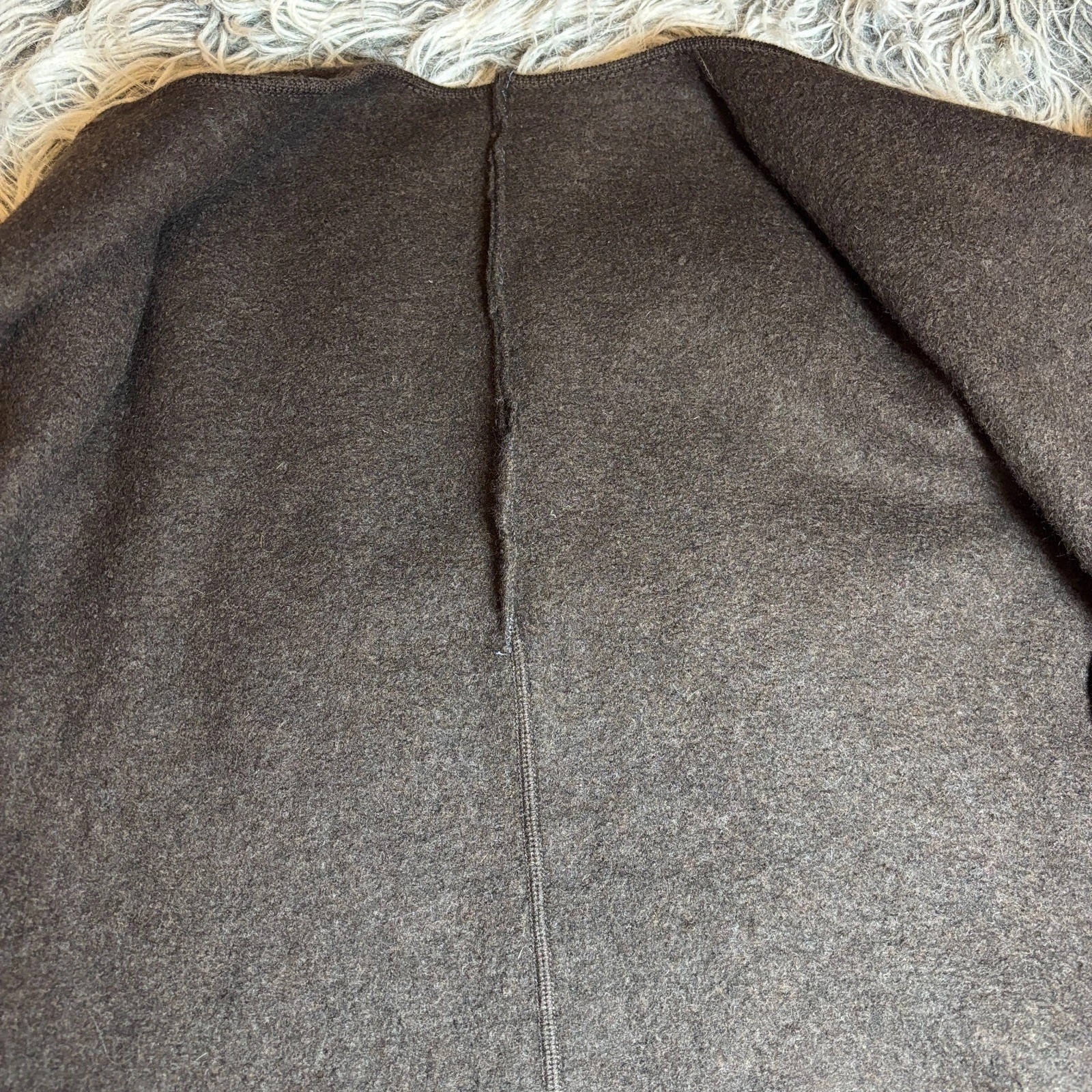 Wool Button Front Blazer Jacket Collarless Women'… - image 13