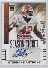 2015 Panini Contenders Draft Picks Auto Stephone Anthony #252 Auto no9