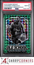 2019 PANINI MOSAIC OLD SCHOOL GREEN PRIZM #4 ANFERNEE PENNY HARDAWAY PSA 10