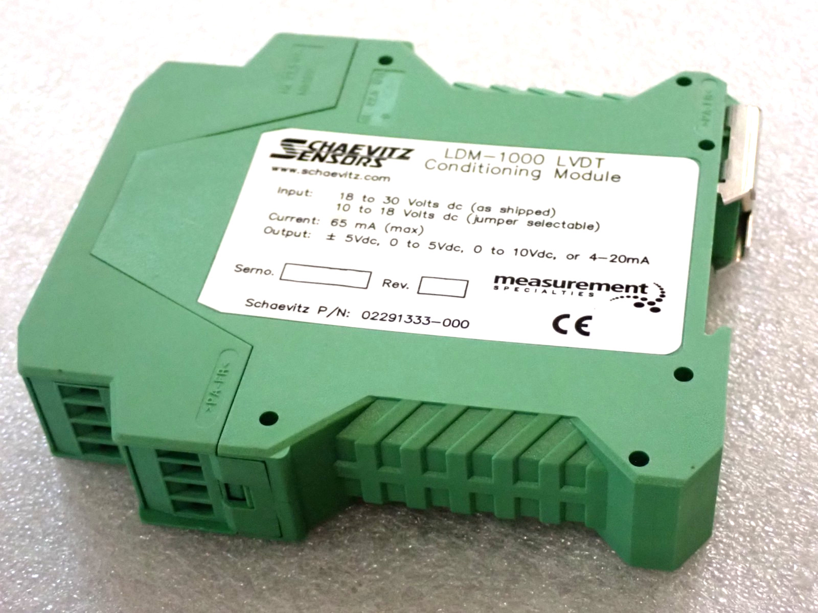 Measurement Specialties LDM-1000 LVDT Signal Conditioning Module USED
