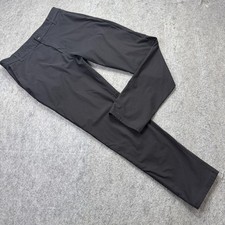 Lululemon Commission Pants Men 33 x 31 Black Classic Fit Tapered LM5AEXS