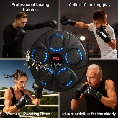 Music Boxing Machine for Kids and Adults,Bluetooth Wall Mounted
