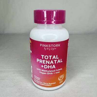 Pink Stork Premium Prenatal Vitamin for Women B6 & Iron 60 Capsules Exp 2/29