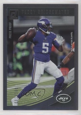 2018 Panini Donruss Press Proof Silver 81/100 Teddy Bridgewater #54 ex1