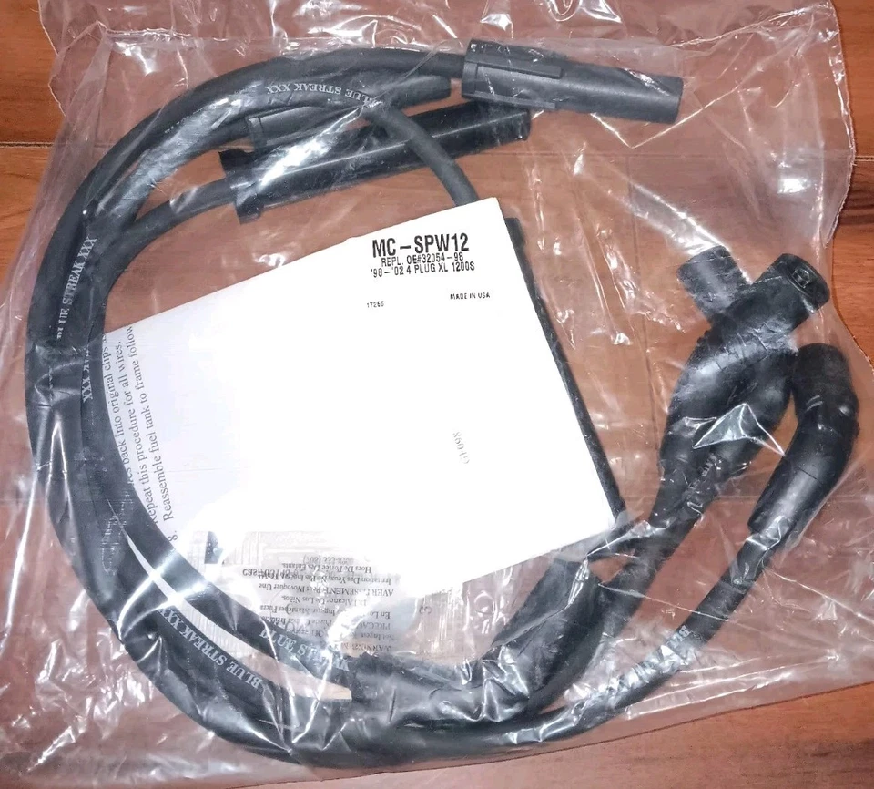 BLUE STREAK MC-SPW12 Spark Plug Wire Set - 8mm - 98-02 Harley Sportster XL 1200S - Image 2 of 3