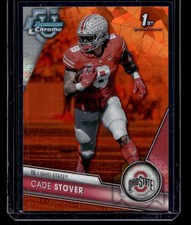 2023 Bowman University Chrome #167 Cade Stover Orange Sapphire #/25