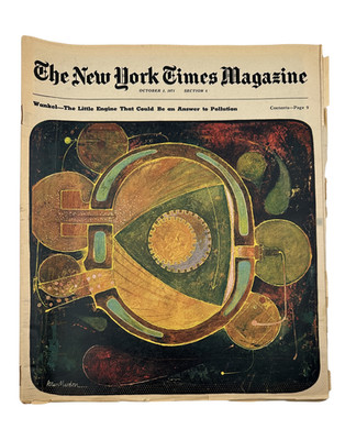 The New York Times Magazine October 3, 1971 Wankel Rotary Engine Cover