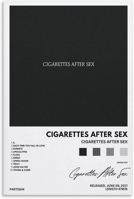 Cigarrettes After Poster Wall Art   Bedroom Office Decor Gift 24x36