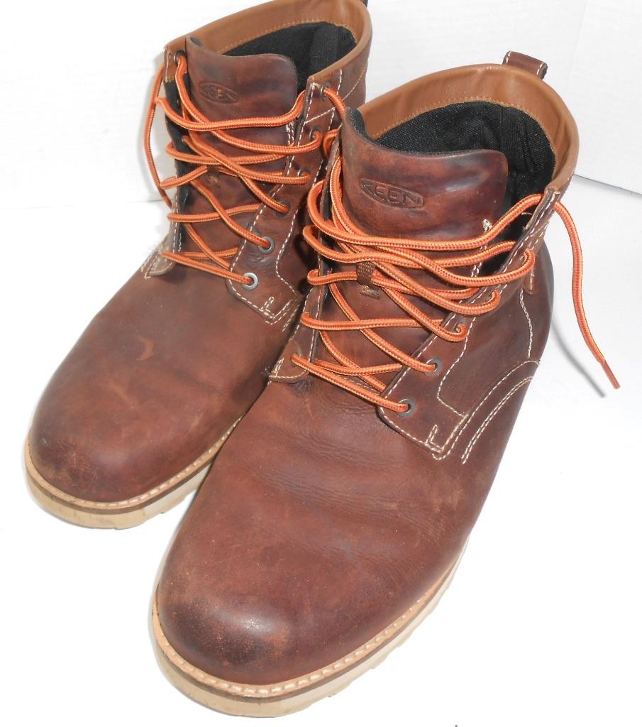 Keen The 59 Stivaletti Uomo 14 Pelle Marrone Stringati Casual Lavoro Chukka Robusti