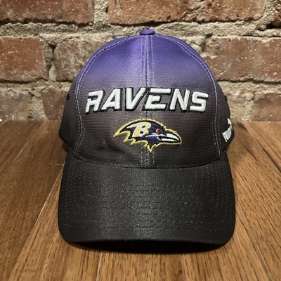 Vintage Puma Baltimore Ravens NFL Pro Line Hat Size Adjustable Purple Black Fade