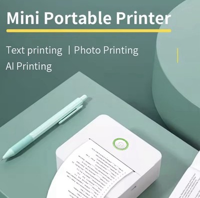 Tragbarer Mini Thermodrucker Bluetooth Taschenaufkleber Fotodrucker