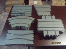 Lot of 25 Assorted Used Vintage 1966 Revell Track Sections see pictures 