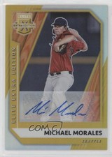 2021 Elite Extra Edition Optic Gold Signatures 2/10 Michael Morales #83 Auto go9