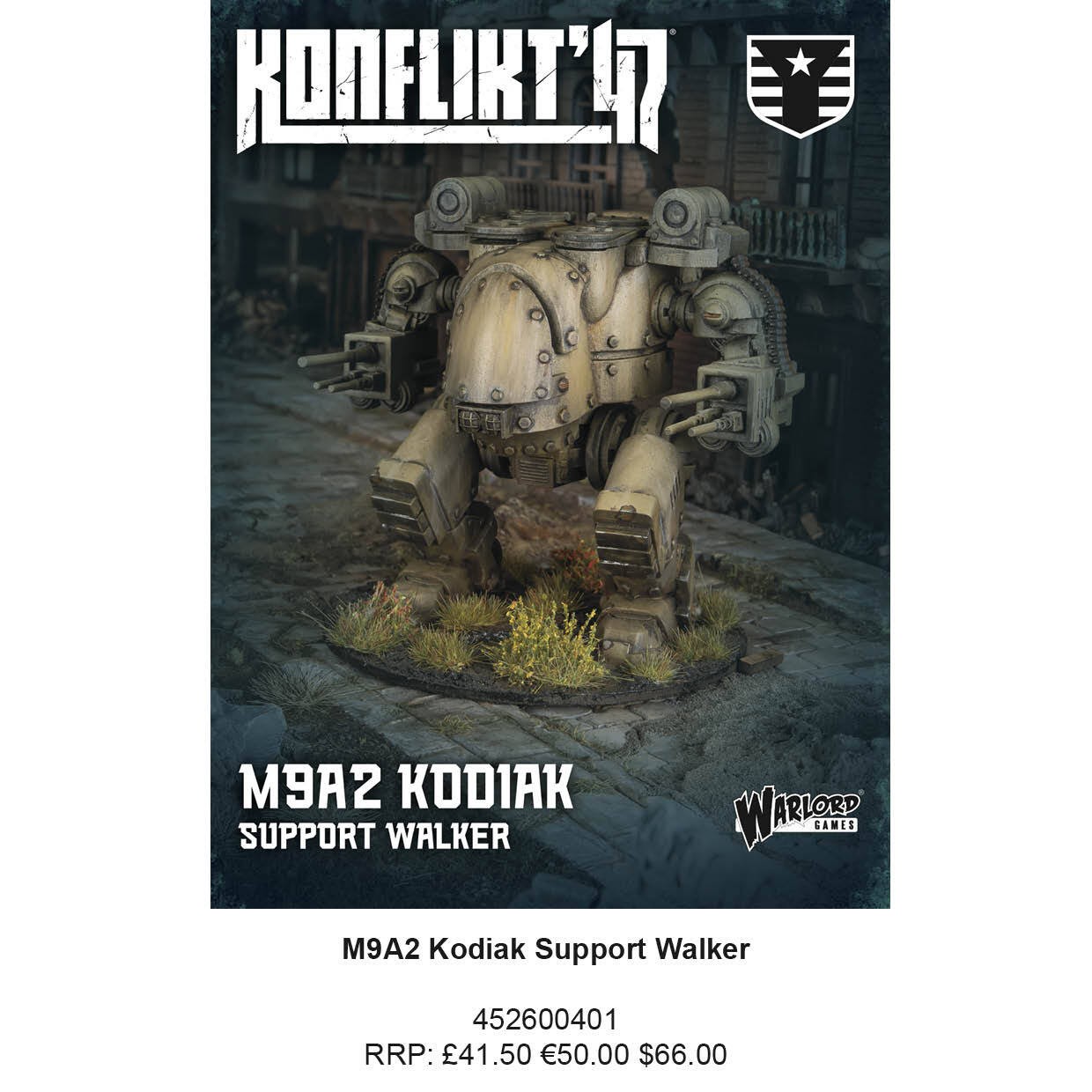Konflikt 47 M9A2 Kodiak Support Walker 2025 by Warlord Games 10290₽