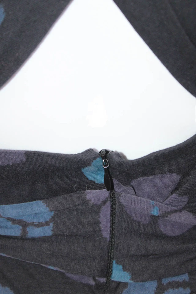 Vestido recto Marc By Marc Jacobs para mujer estampado de algodón entrecruzado negro talla XS Foto 4 de 4