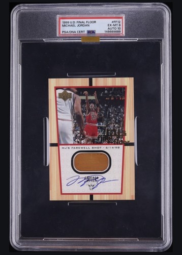 Michael Jordan 1999 UD Final Floor Auto PSA 6 w/10 Auto MBA Gold