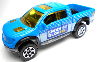 2024 MATCHBOX 2010 FORD F-150 SVT RAPTOR CANDY BLOX 1:75 BLUE 3'' PICKUP TRUCK