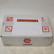 'Invoice Enclosed' Envelopes 7" x 5.5" Clear Packing List Pouch Case of 1000 Qty