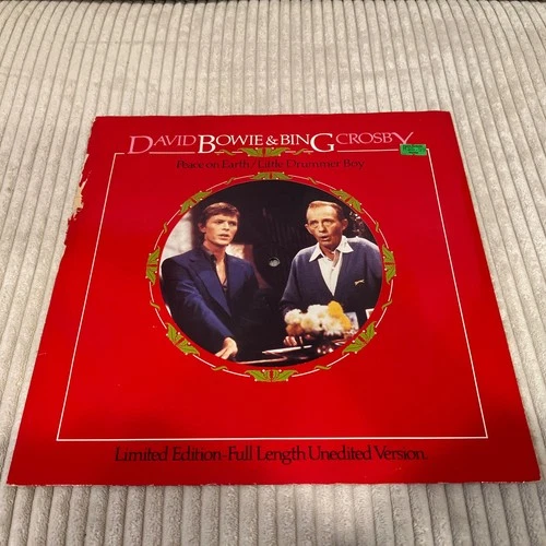 David Bowie & Bing Crosby Peace On Earth/Little Drummer Boy Vintage 1983 EP Rare