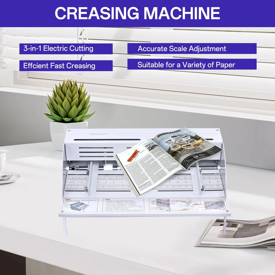 Paper Folding Machine Adjustable Paper Perforating Tool Electric Paper Cutter - Image 3 of 4