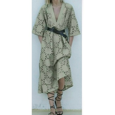 Zara Embroidered Oversized Kaftan Dress in Sage GreenSize XL | eBay Zara Embroidered Oversized Kaftan Dress in Sage GreenSize XL | eBay