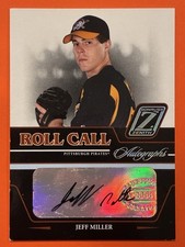 2005 Donruss Zenith Jeff Miller Roll Call Auto #RC-10 Baseball Pirates