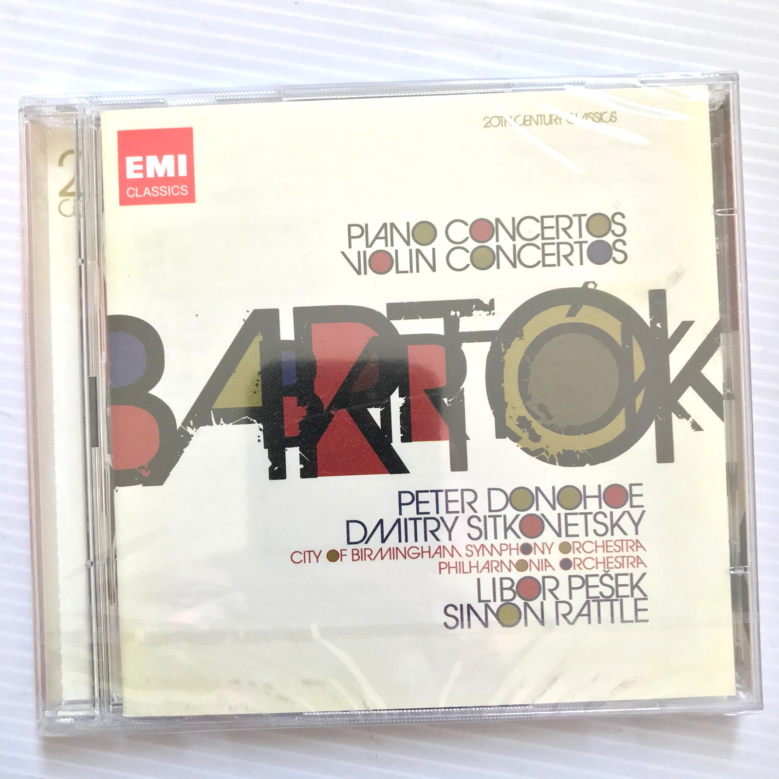 Bartok Piano Concertos,  Violin Concertos  EMI Classics 2CD NEW