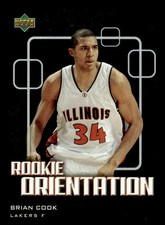 2003-04 Upper Deck Victory #124 Brian Cook Rookie Orientation Los Angeles Lakers
