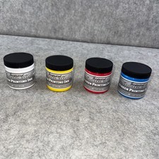 4 Jacquard Professional Screen Print Ink Water Soluable 4oz Jar