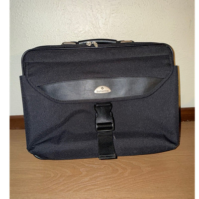 Samsonite Briefcase Laptop Bag Black Ballistic Nylon Hard Structure Tech Case
