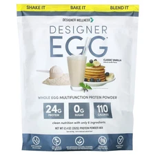 Designer Egg®, Whole Egg Multifunction Protein Powder, Classic Vanilla, 12.4 oz