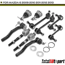 10Pcs Stabilizer Bar Link Tie Rod End Ball joint for Mazda 6 09-13 Front & Rear