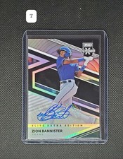 2020 Elite Extra Edition Zion Bannister #101 Base Autograph Texas Rangers
