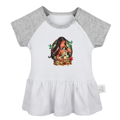 Princess Pocahontas Choose Your Own Path Baby Girl Dresses Infant Cotton Clothes - Picture 12 of 15