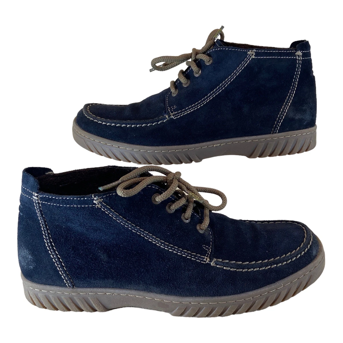 Camel Active Boots Chukka Desert Boot Dark Blue Suede UK 9.5 Smart