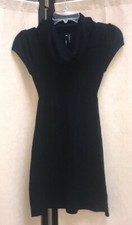 Take Out Little Black Knit Short Dress, Juniors Small