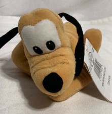 Vntg Disney Store Mini Bean Bag Pluto 8"