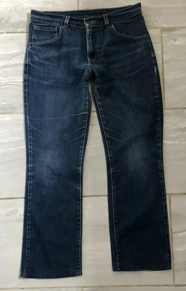 LEVIS 595 Jeans Square Cut Straight Fit Womens W 31 L 27 Blue Denim No 595 - Image 2 of 4