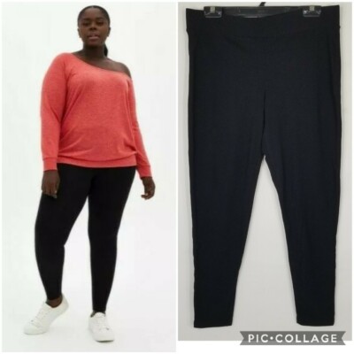 Women's Torrid 10208892 Premium Legging Deep Black Pull On - Main Image